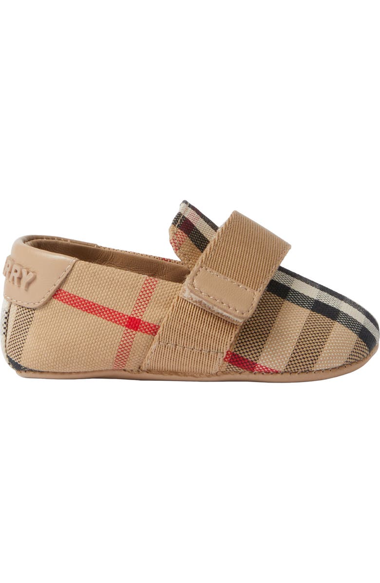Burberry Josie Check Crib Shoe, Main, color,