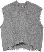 R13 Boyfriend Cable Sweater Vest