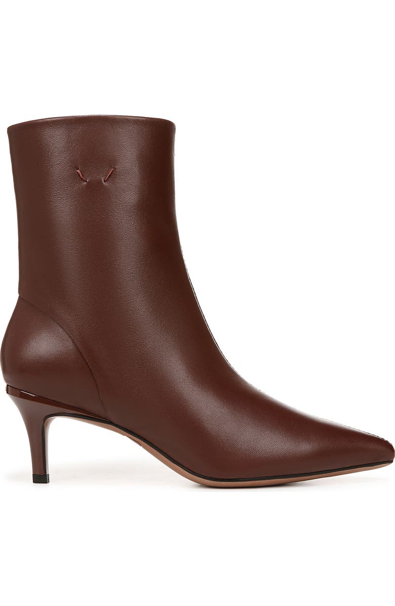 Franco Sarto Anna Pointed Toe Bootie, Alternate, color, Dark Brown