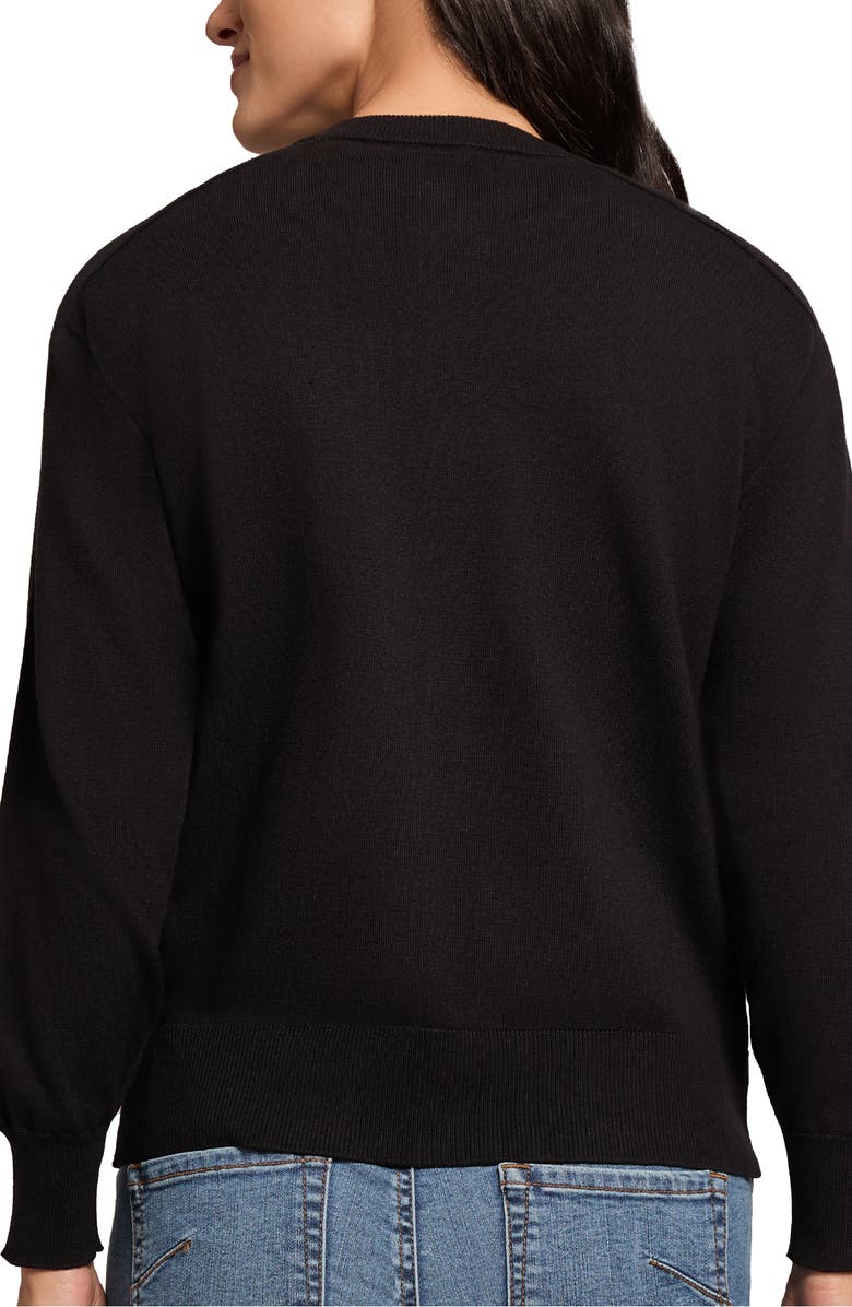 Jones New York Saddle Shoulder Cotton Blend Cardigan, Alternate, color, 