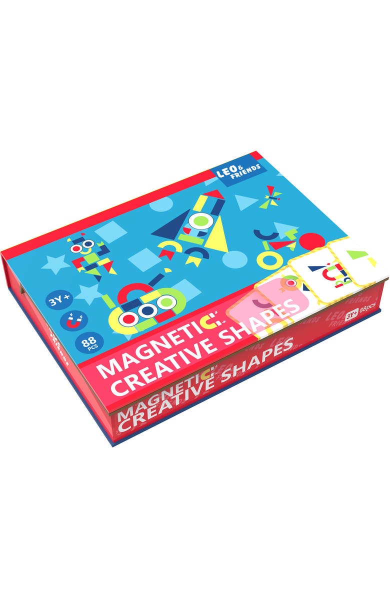 Leo & Friends Magnetic Creative Shapes Playset, 88-Pieces, Made for Kids 3-Years-Old+, Main, color, Green