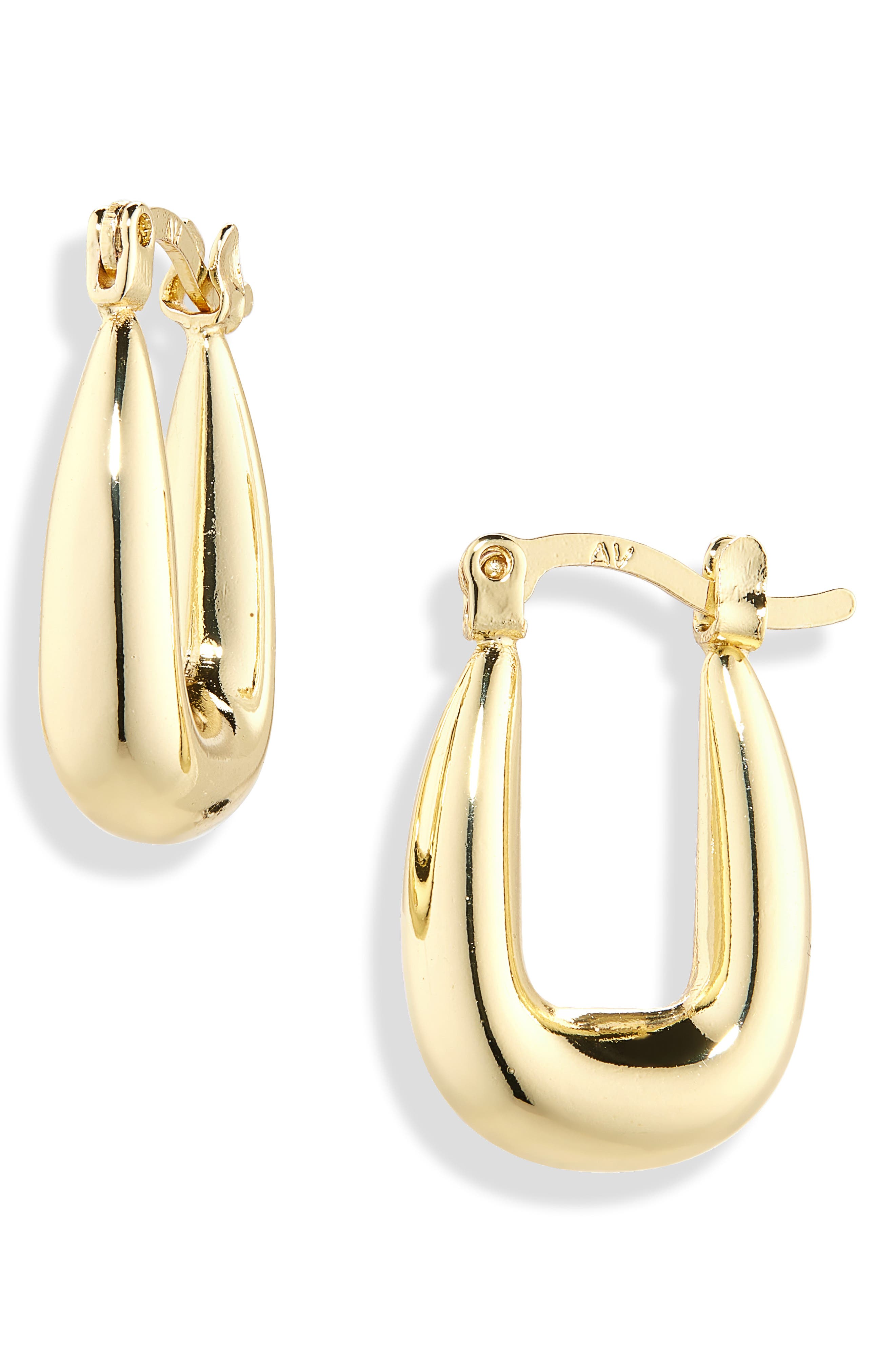 ARGENTO VIVO Square Chunky Hoop Earrings