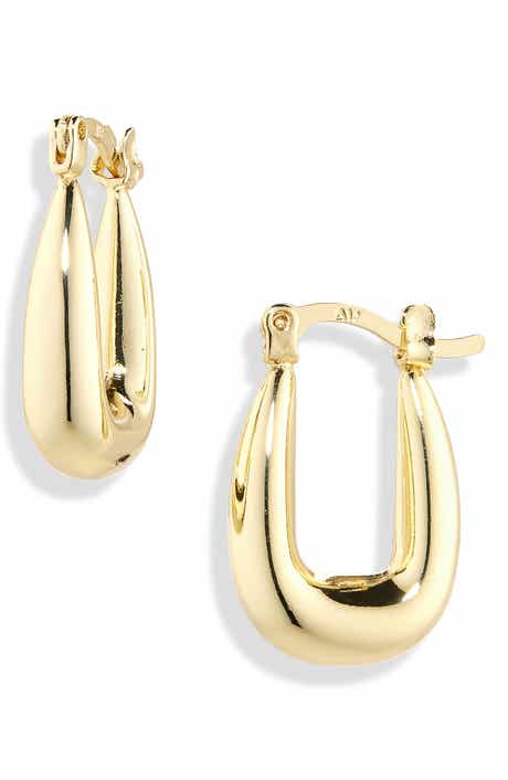 ARGENTO VIVO Square Chunky Hoop Earrings