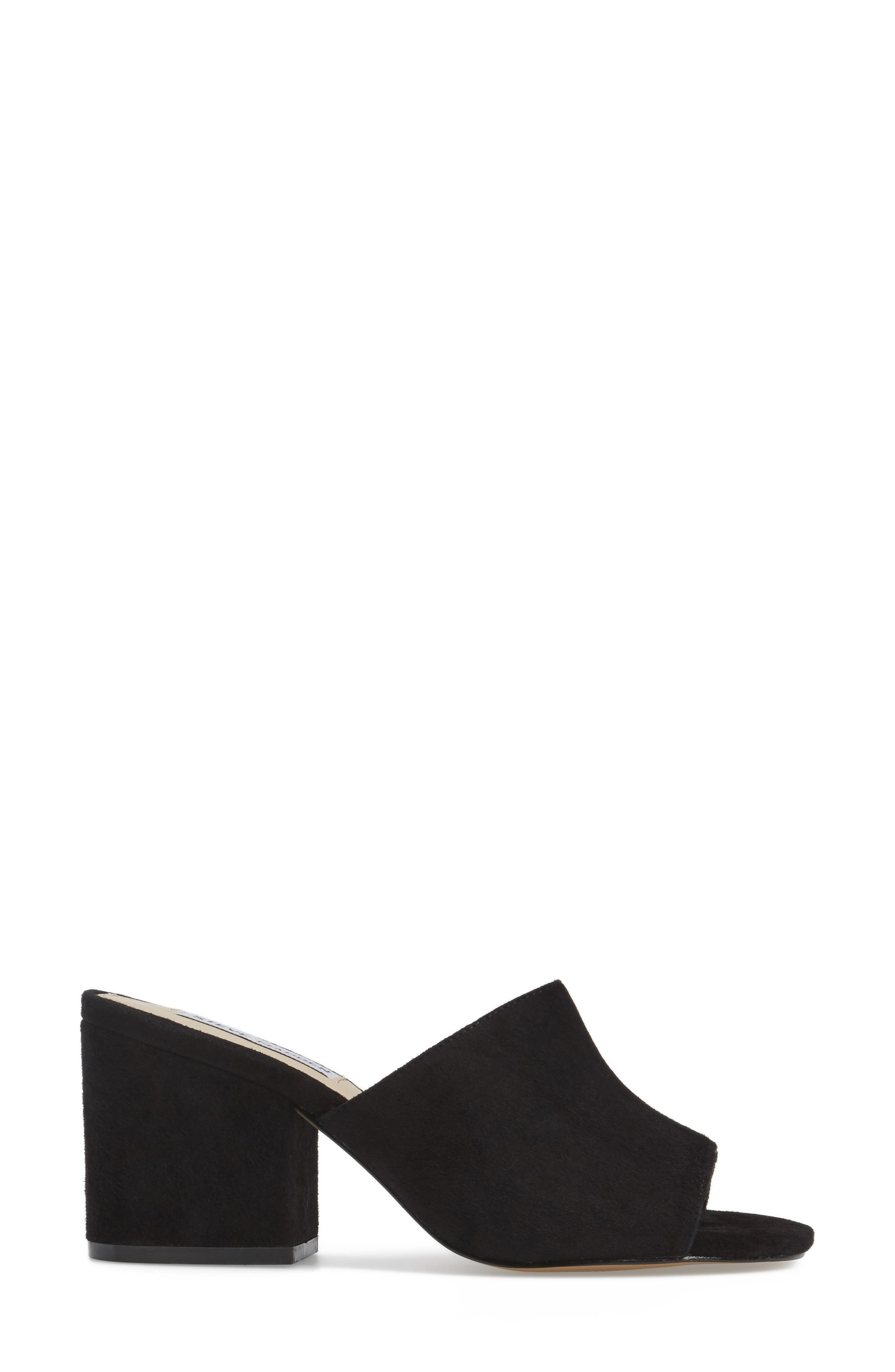 Dalis Slide Sandal, Alternate, color, BLACK SUEDE