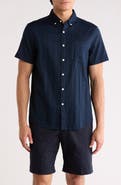 Original Penguin Tonal Stripe Short Sleeve Dobby Button-Up Shirt