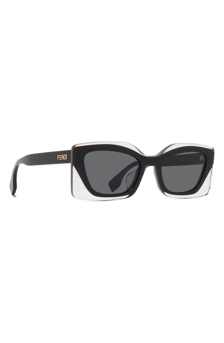 Fendi 'Fendi 53mm Rectangular Sunglasses, Alternate, color,