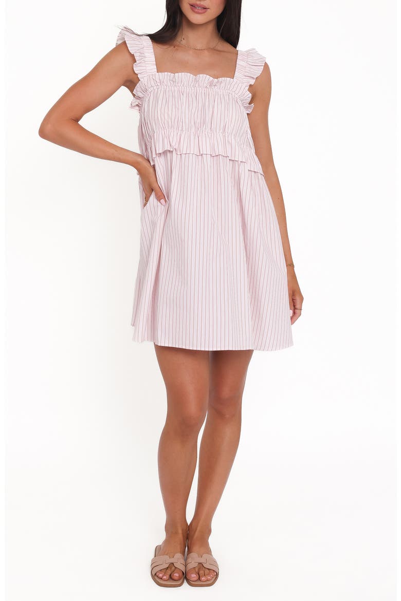 Keonia Minidress, Main, color, PINK STRIPE