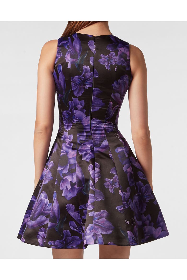 Day Dress Flowers Women, Alternate, color, black