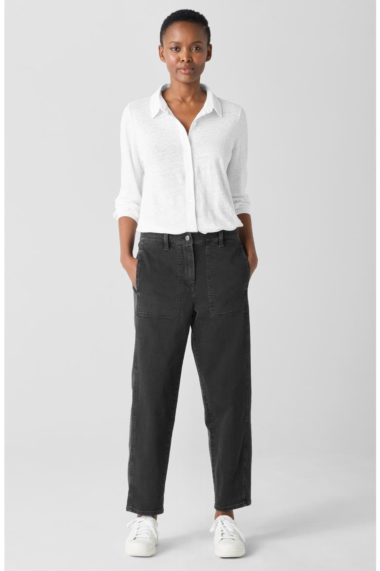 Ankle Lantern Jeans, Alternate, color, BLACK