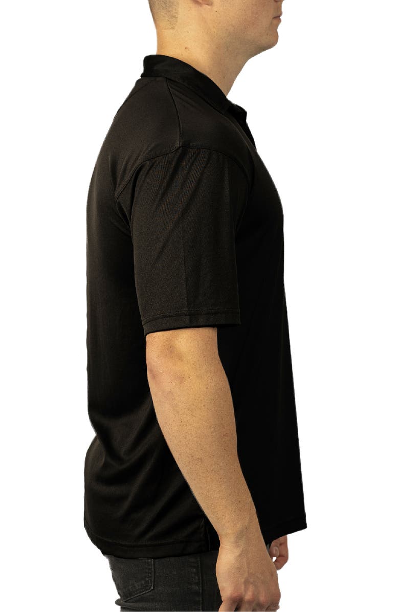 BURNSIDE Burn Golf Polo, Alternate, color, Black