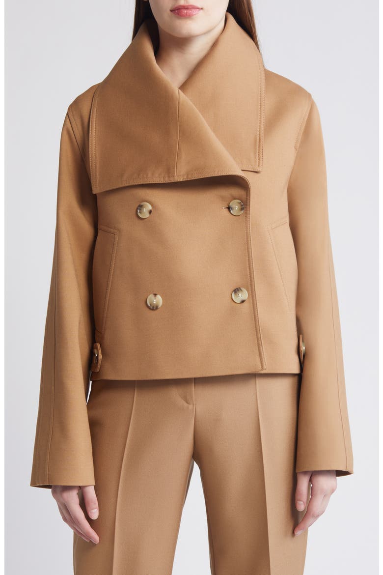 Caspera Double Breasted Jacket, Main, color, MED BGE