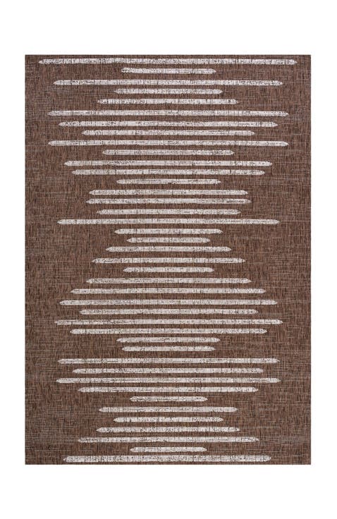 Zolak Berber Stripe Geometric Indoor/Outdoor Area Rug