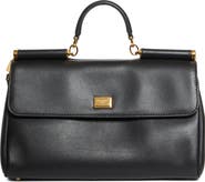 Dolce&Gabbana My Sicily East/West Plongé Leather Top Handle Bag