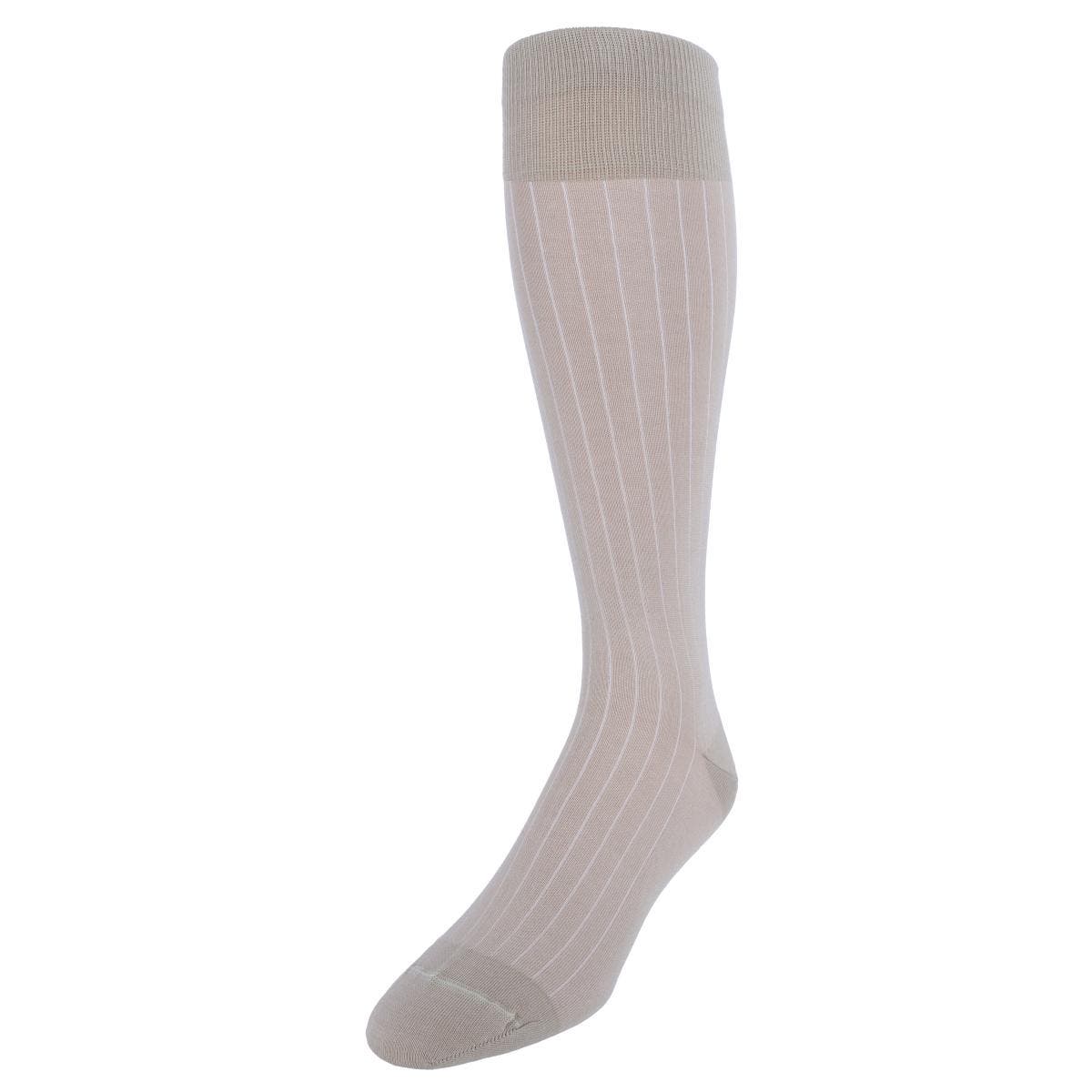 selected Tan with White Stripes