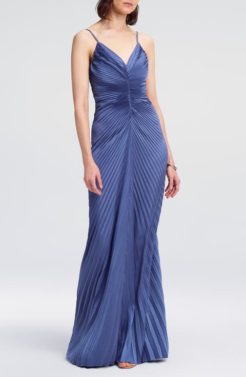 Genevieve Pleated Gown
