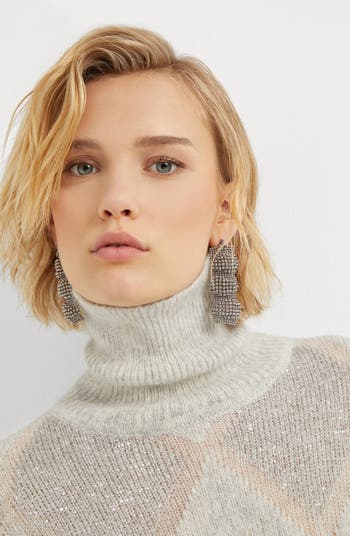 Brunello Cucinelli Sterling Silver sculptured earrings