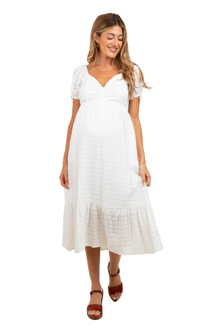 Solid Sweet Heart Dress, Main, color, Ivory