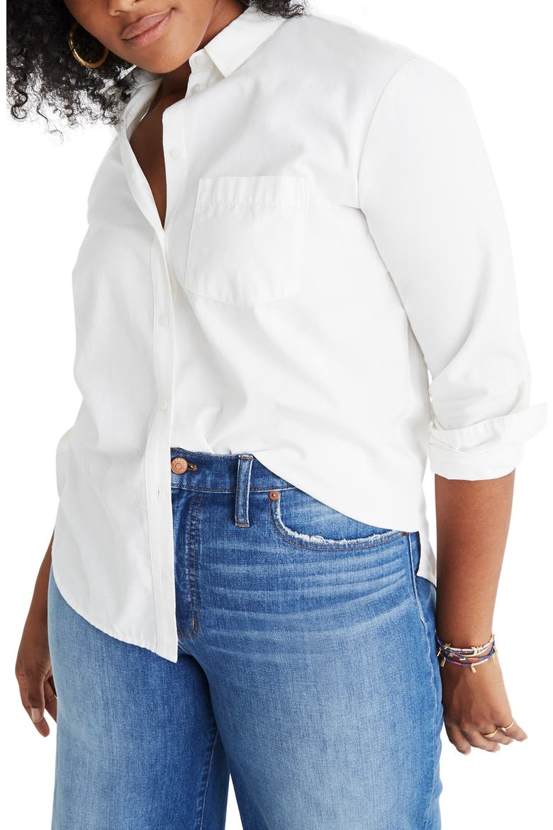 Drapey Oversize Boyshirt, Alternate, color, PURE WHITE