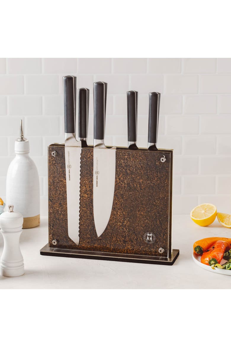 Cork Knife Block, Alternate, color, Black