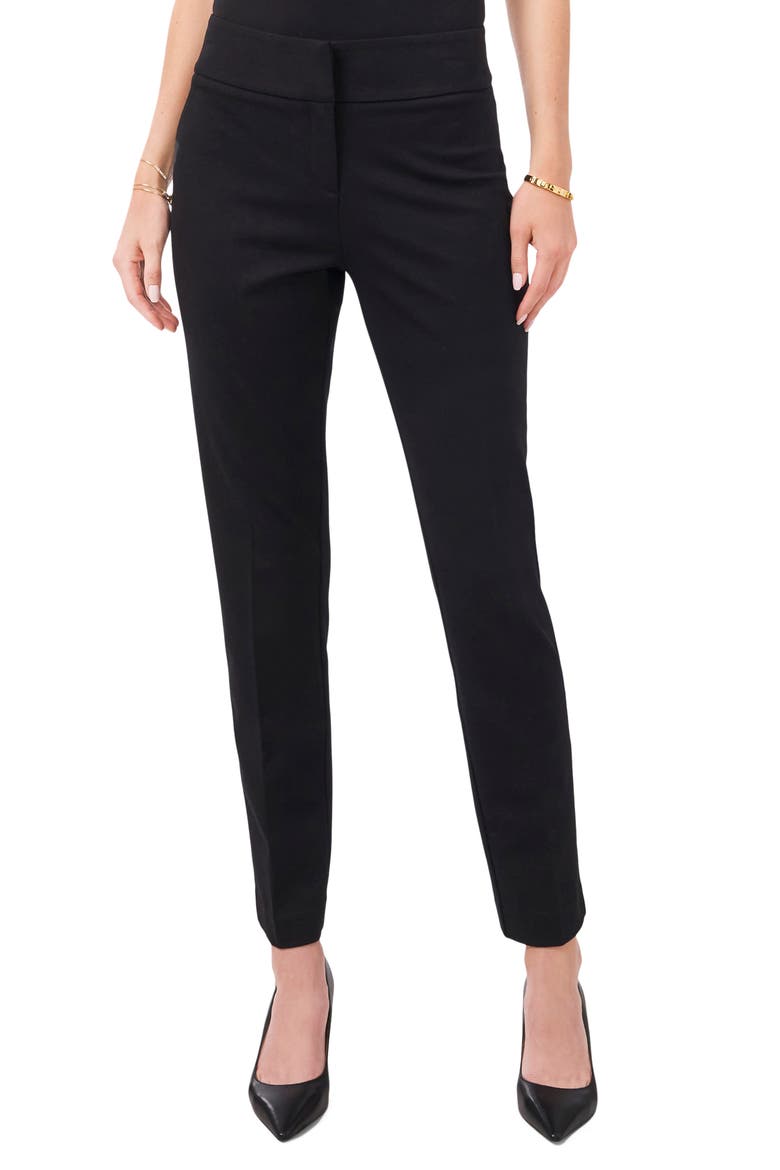 Ponte Ankle Pants, Alternate, color, BLACK