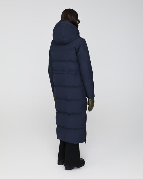 Quartz Co. Sofia 2.0 | Hooded Down Winter Jacket In True Navy