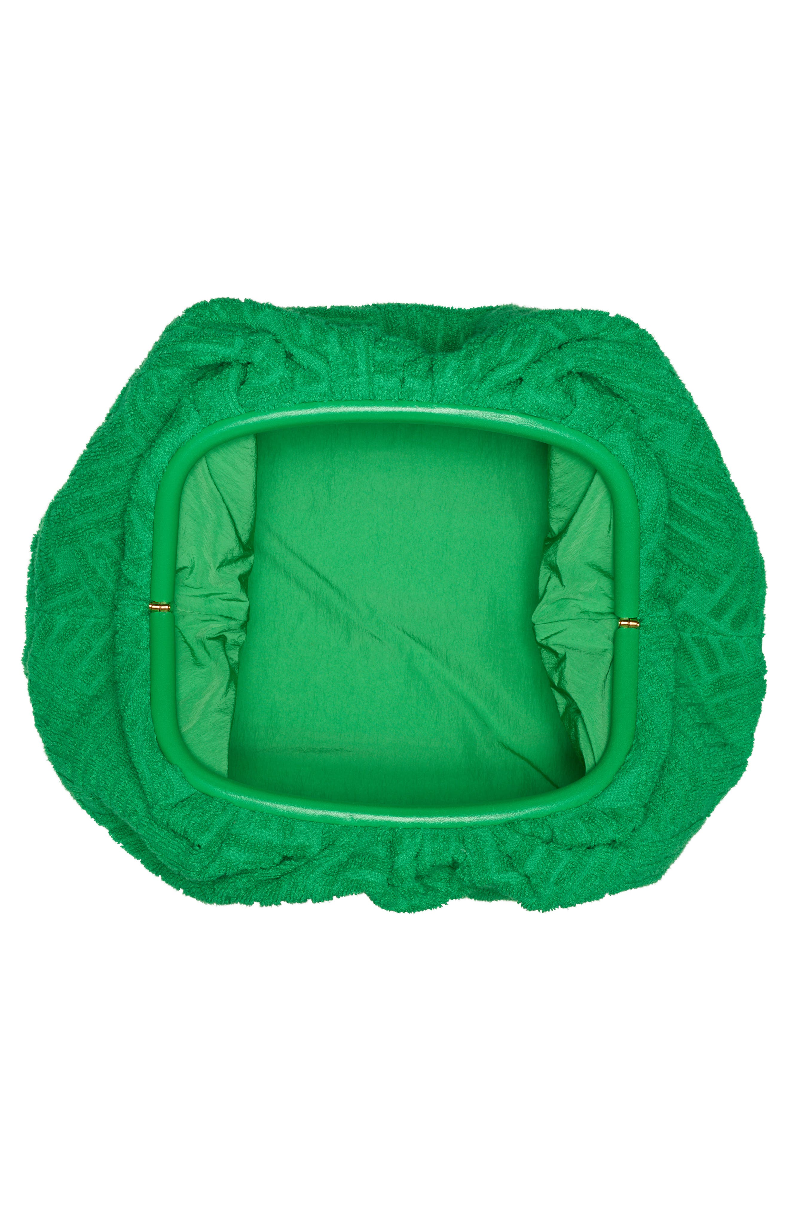 Bottega Veneta The Pouch Jacquard Terry Cloth Clutch, Alternate, color, 