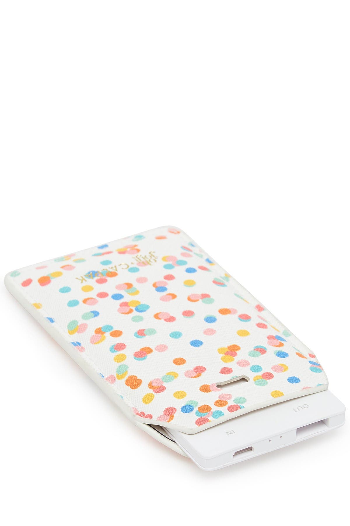 CALPAK Faux Leather Power Charging Luggage Tag, Alternate, color, 