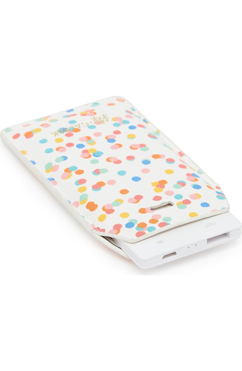 CALPAK Faux Leather Power Charging Luggage Tag, Alternate, color,