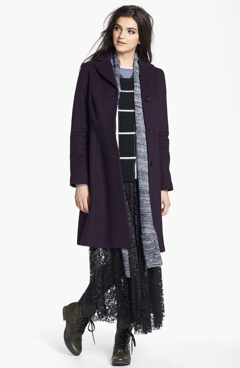 Free People Knife Pleat Lace Maxi Skirt, Alternate, color, 