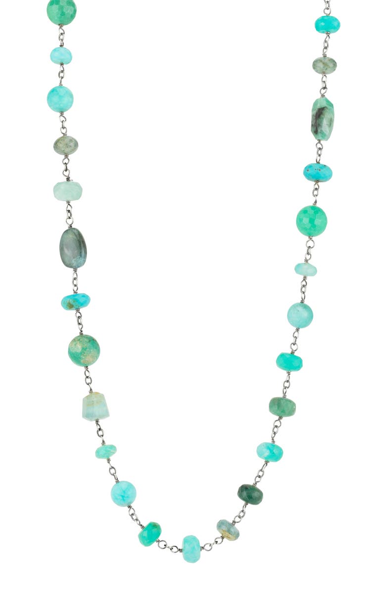 Sheryl Lowe Long Turquoise Necklace, Main, color,