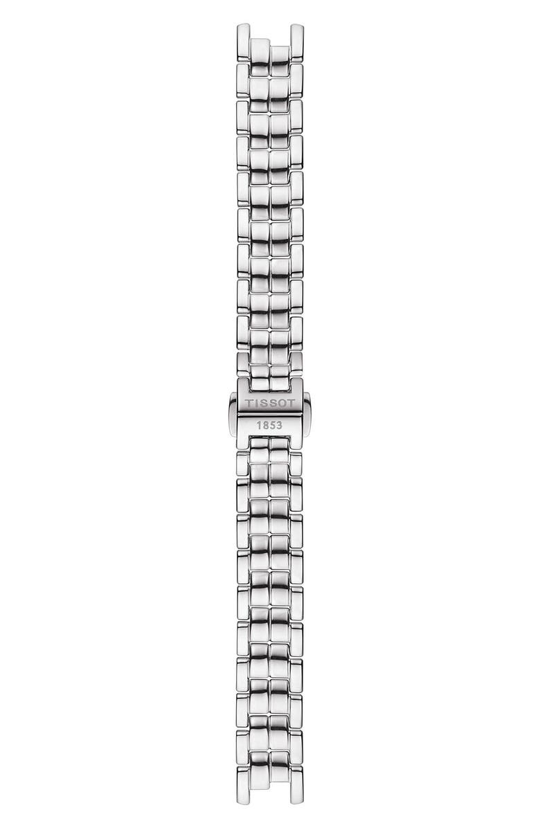 Tissot Flamingo Black Mother-of-Pearl Bracelet Strap Watch, 30mm, Alternate, color, Black Mother Of Pearl