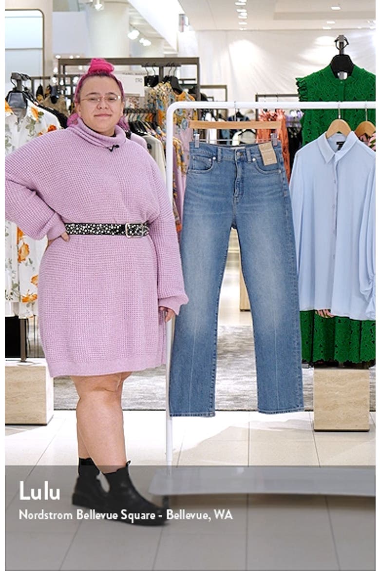 The '90s Creased High Waist Straight Leg Jeans video