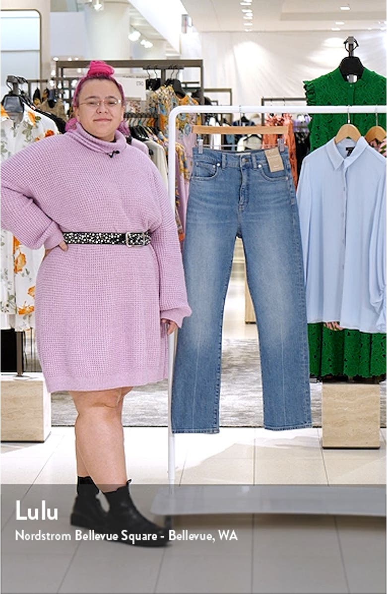 The '90s Creased High Waist Straight Leg Jeans, sales video thumbnail