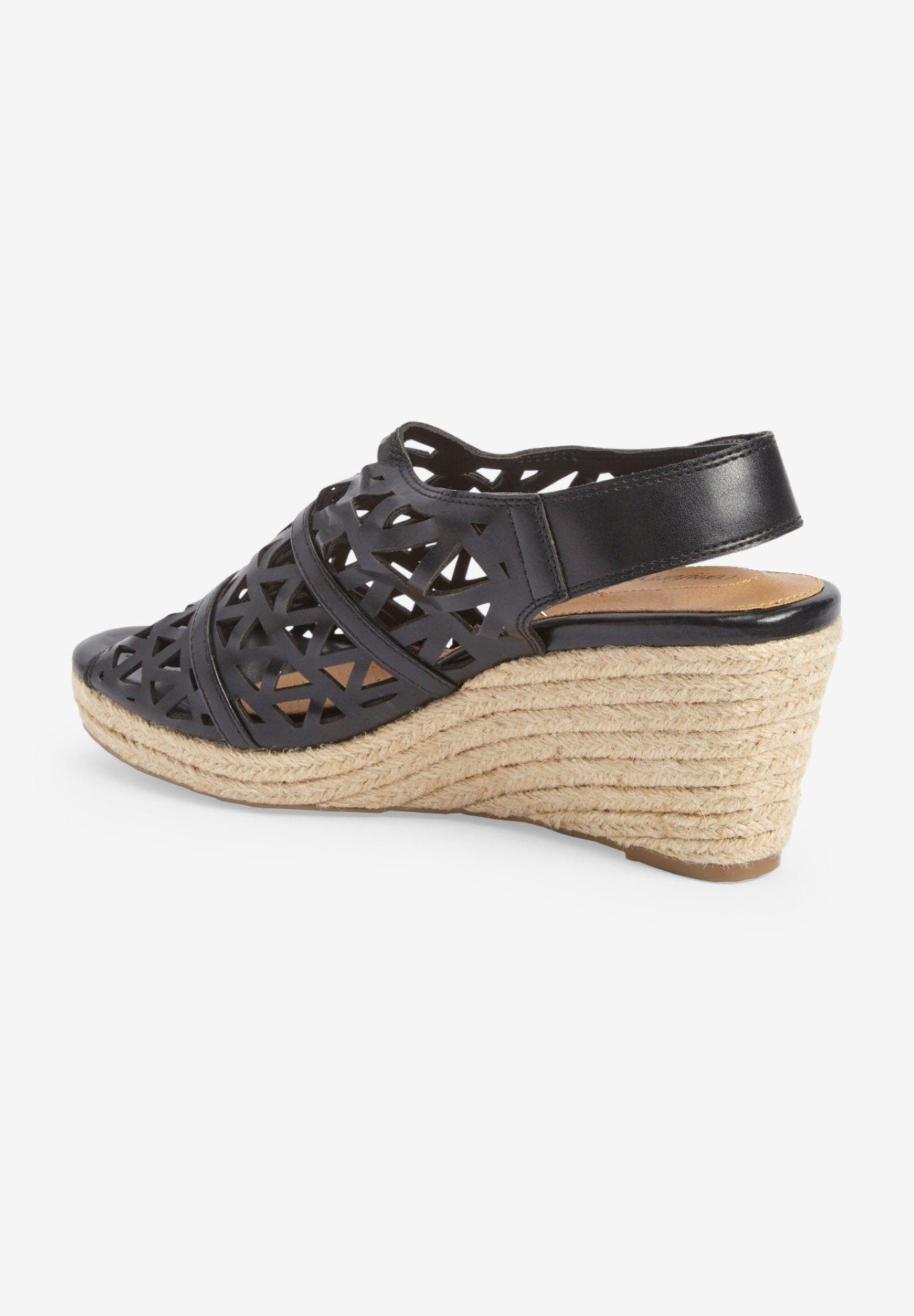 Comfortview The Karen Espadrille, Alternate, color, Black