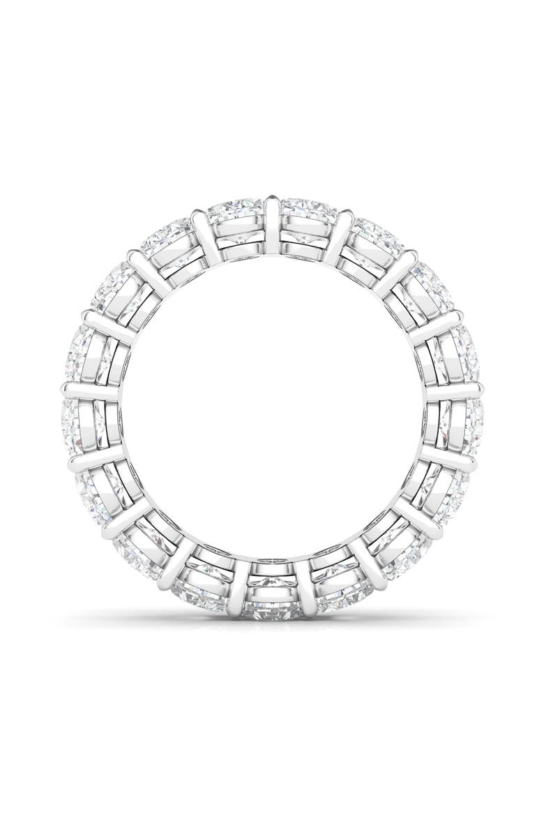 Oval Cut Lab Grown Diamond Eternity Band, Alternate, color, WHITE GOLD