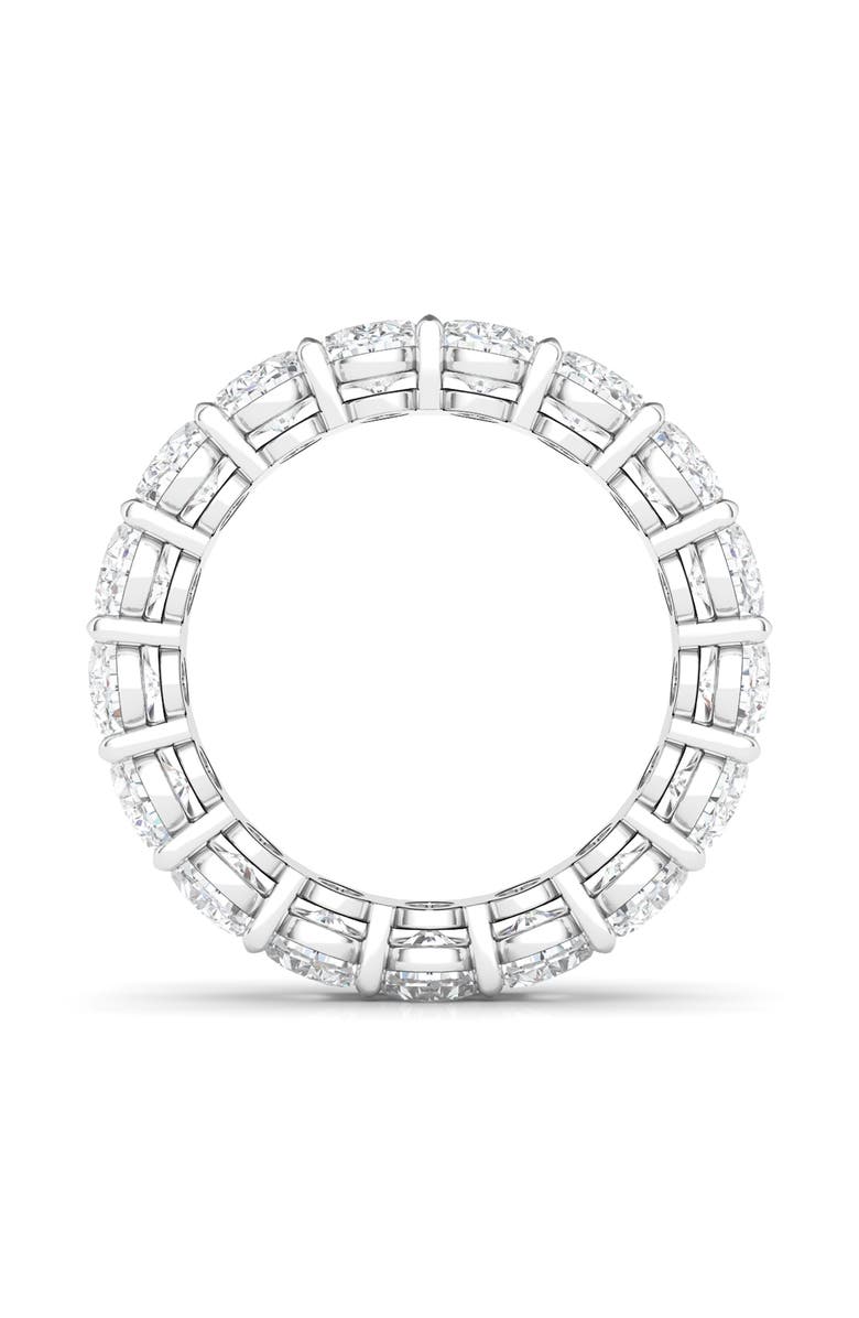 HauteCarat Oval Cut Lab Grown Diamond Eternity Band, Alternate, color, White Gold