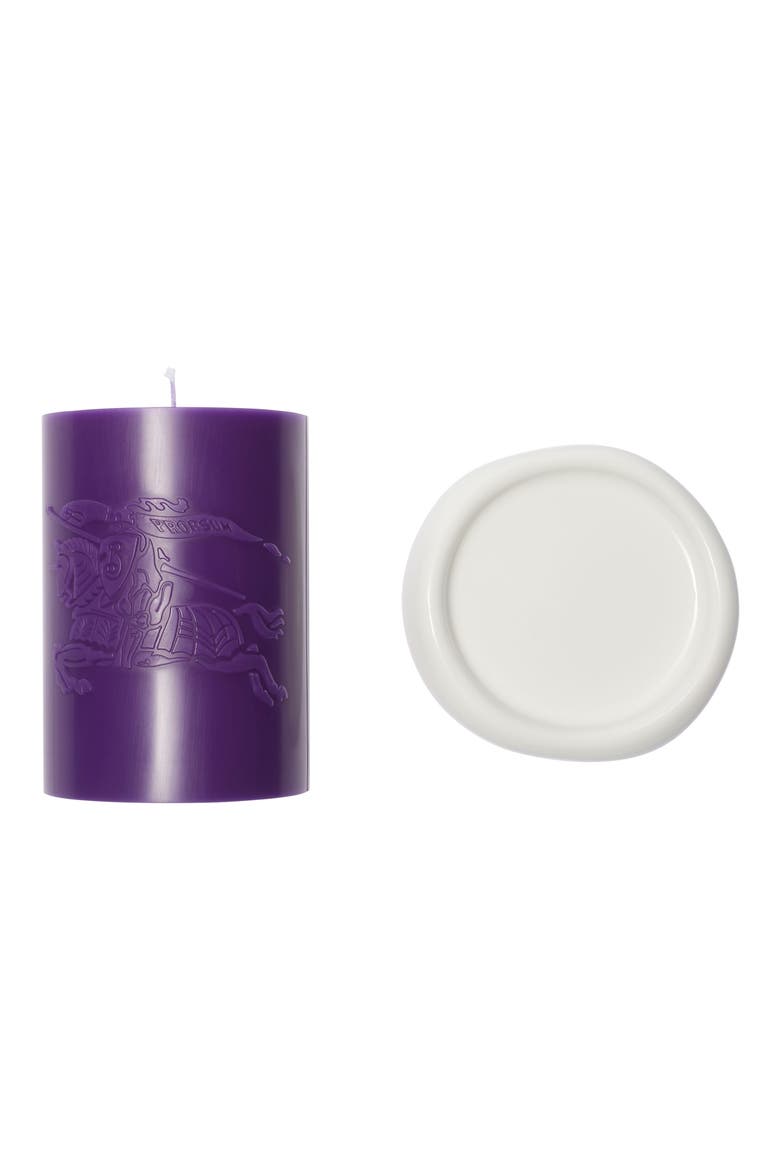 EKD Candle with Plate, Main, color, RIBBON PURPLE