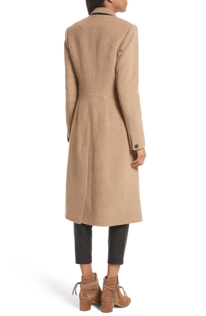 rag & bone Duke Camel Hair Coat, Alternate, color, 