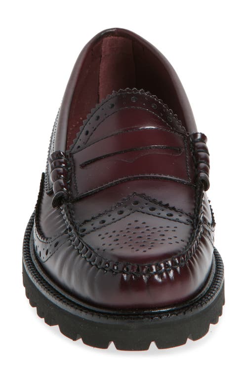 G.h.bass Larson Wingtip Loafer In Wine