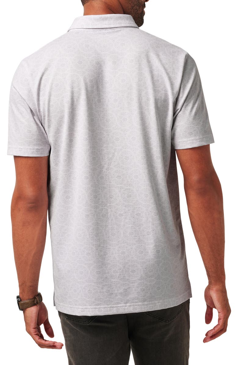 TravisMathew Free Passage Polo, Alternate, color, White/Grey