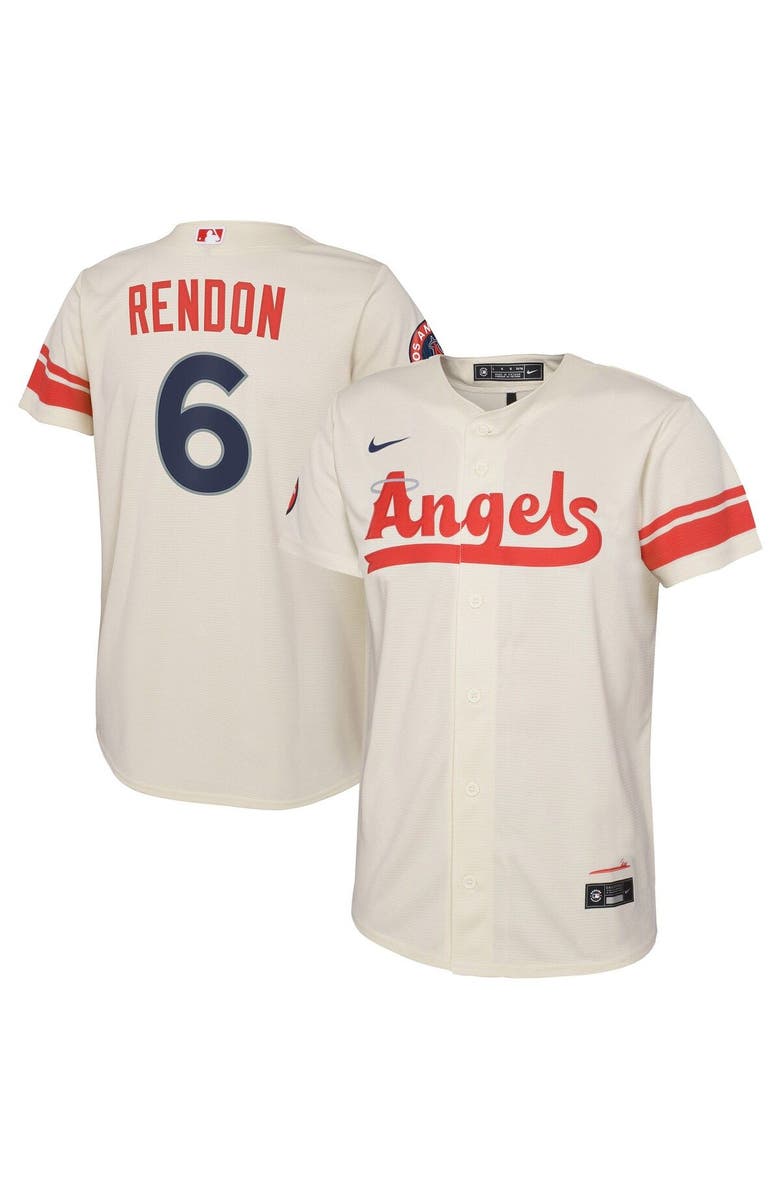 Nike Youth Nike Anthony Rendon Cream Los Angeles Angels City Connect Replica Player Jersey, Main, color, 