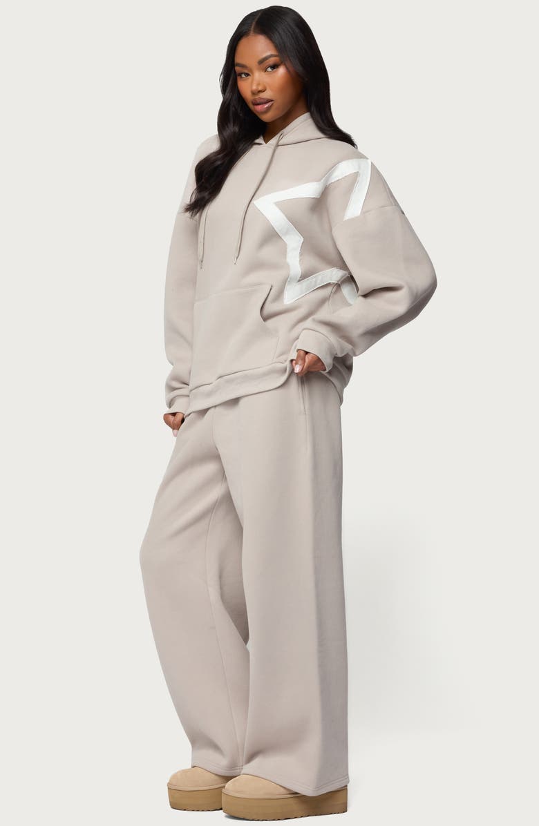 EDIKTED Starly Straight Leg Sweatpants, Alternate, color, Gray