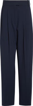 Michael Kors Collection Chase High Waist Wool Tapered Pants