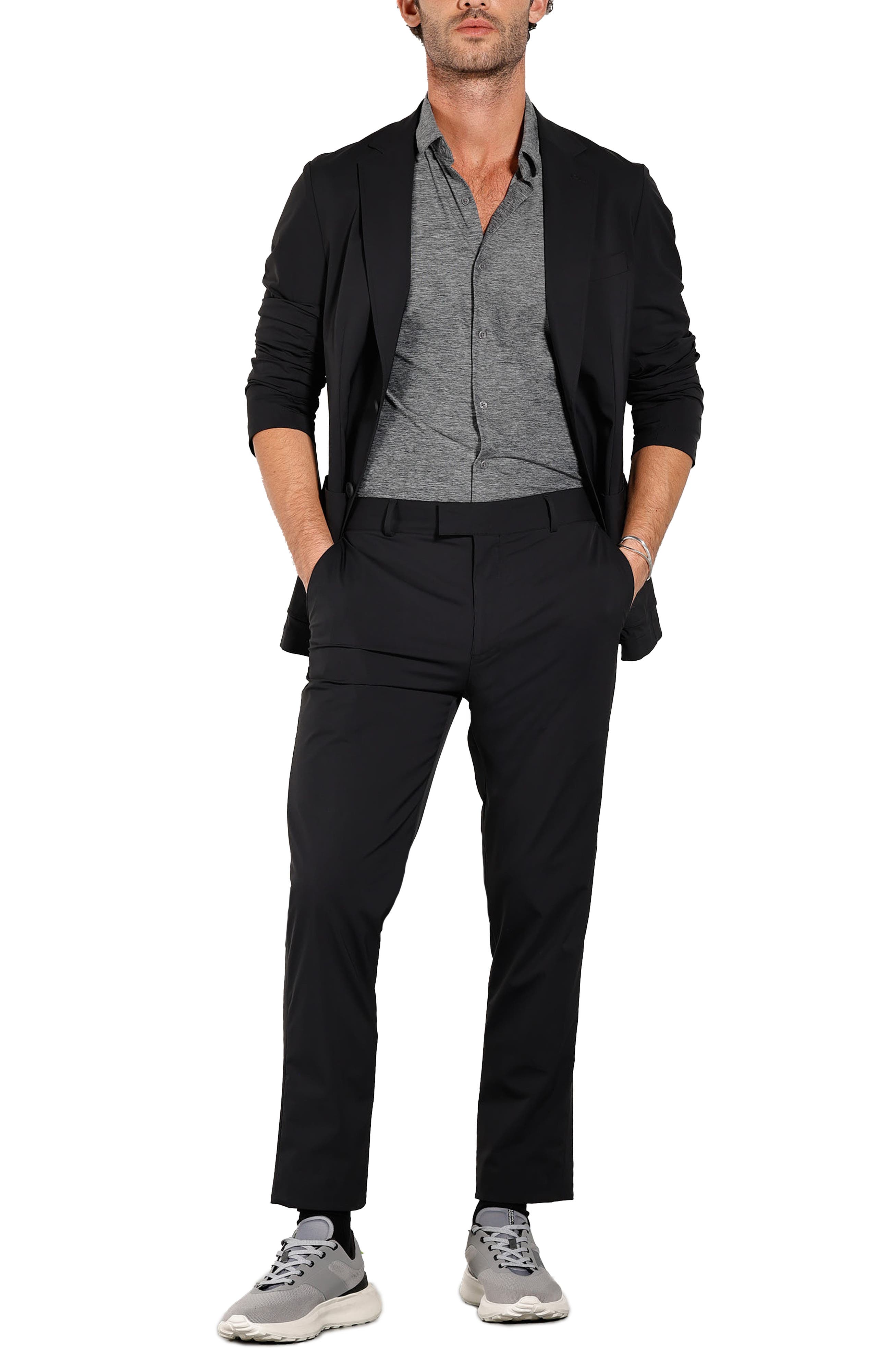 New Melange Long Sleeve Tech Shirt - image 2