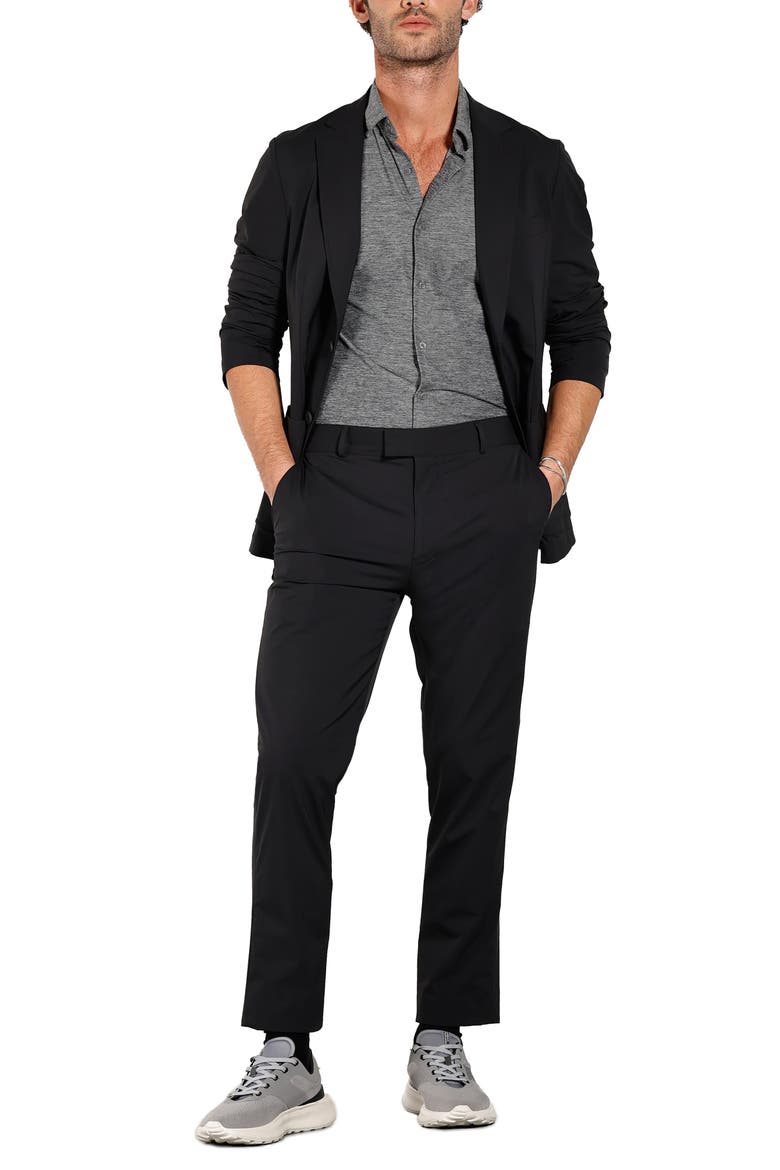 New Melange Long Sleeve Tech Shirt, Alternate, color, Grey