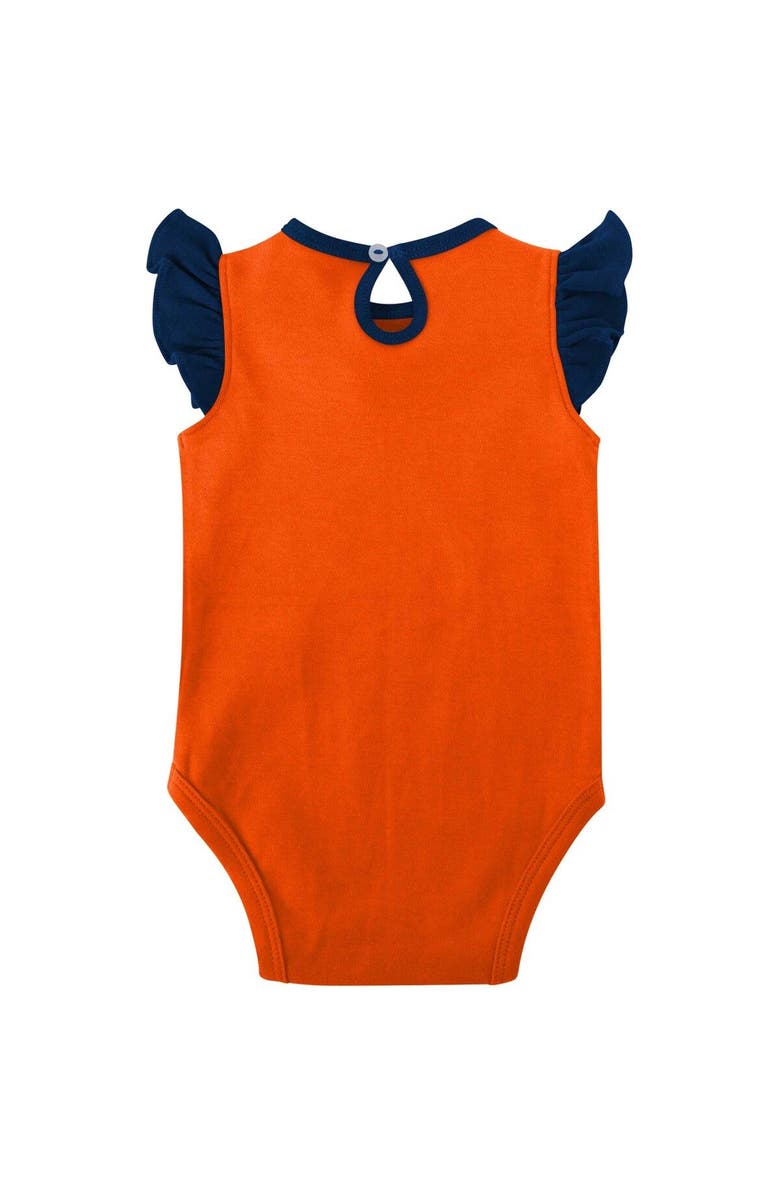 Outerstuff Girls Newborn & Infant Navy/Orange Auburn Tigers Spread the Love 2-Pack Bodysuit Set, Alternate, color,