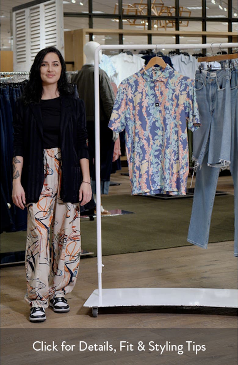 Core Floral Performance Golf Polo, sales video thumbnail