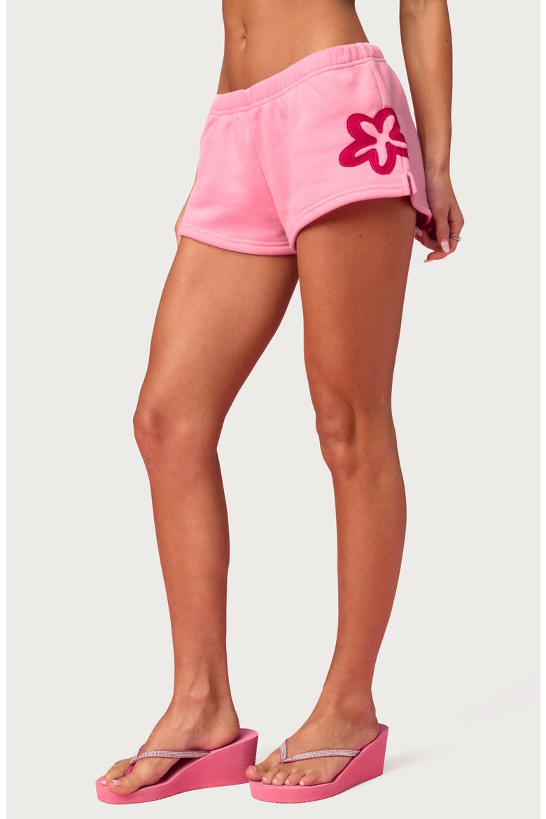 Barbie Blossom Sweat Shorts, Alternate, color, PINK