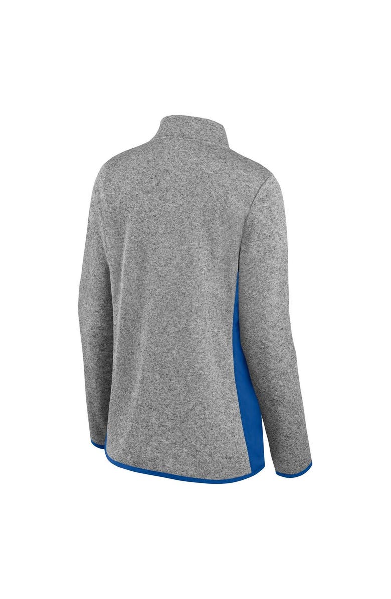 FANATICS Women's Fanatics Branded Heathered Charcoal Chicago Cubs Primary Logo Fleece Full-Zip Jacket, Alternate, color, 