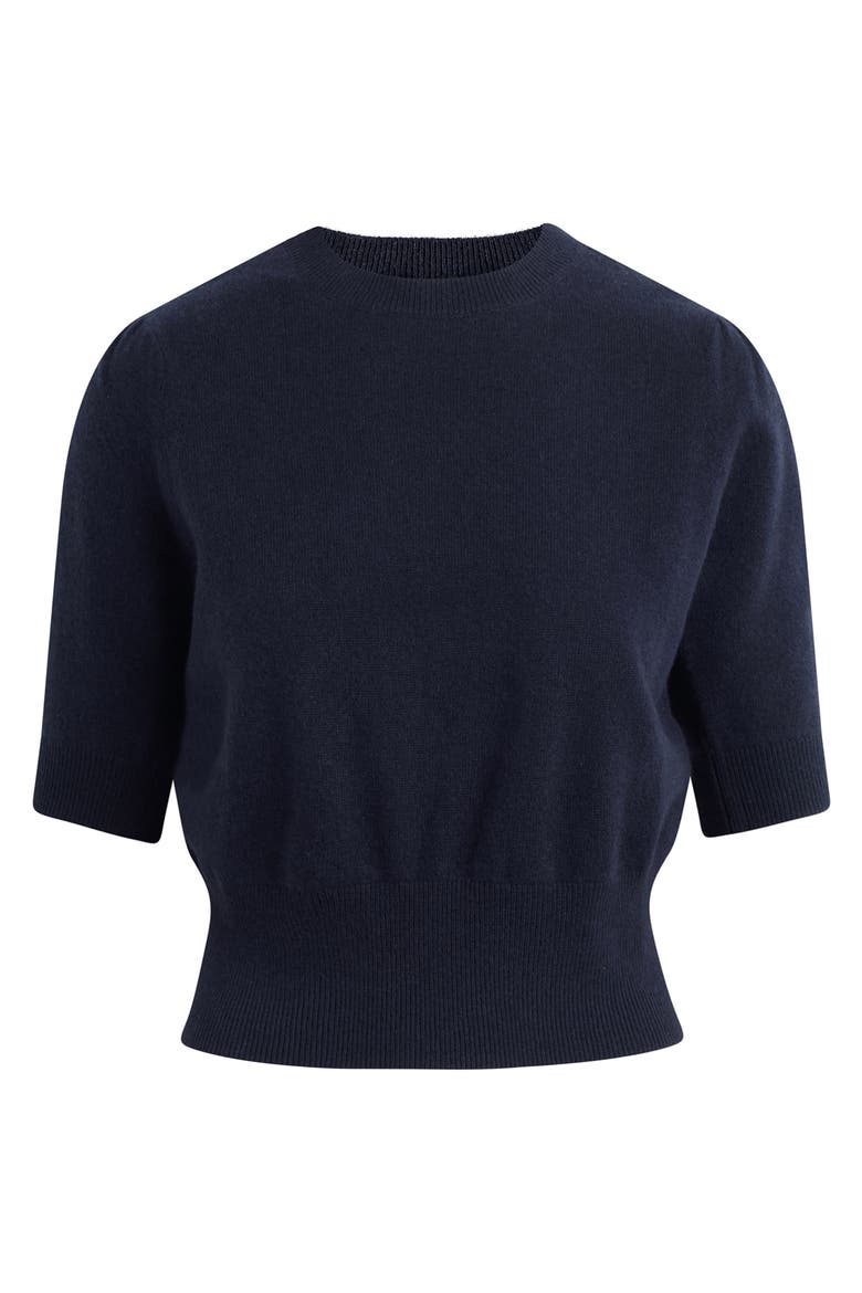 The Elena Elbow Sleeve Cashmere Sweater, Alternate, color, NAVY